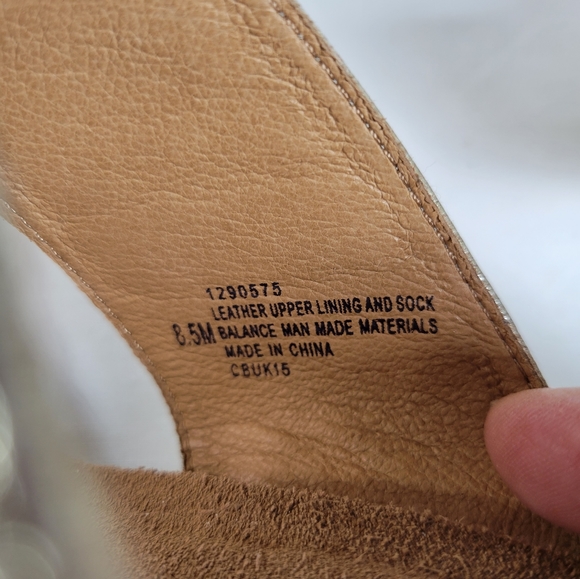 Sofft gold and animal print leather strap wedge sandals Size 8.5 - Picture 7 of 11